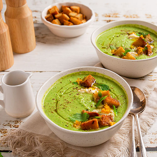 Broccoli Soup with Ricotta