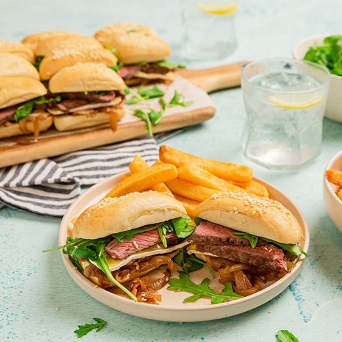 Caramelised-Onion-and-Steak-Sliders