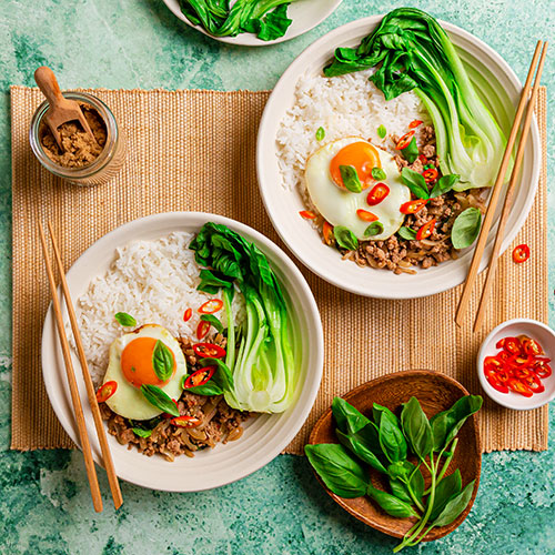 Chilli and Basil Mince Stir Fry