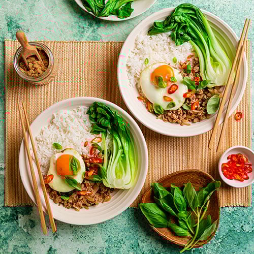 Chilli and Basil Mince Stir Fry