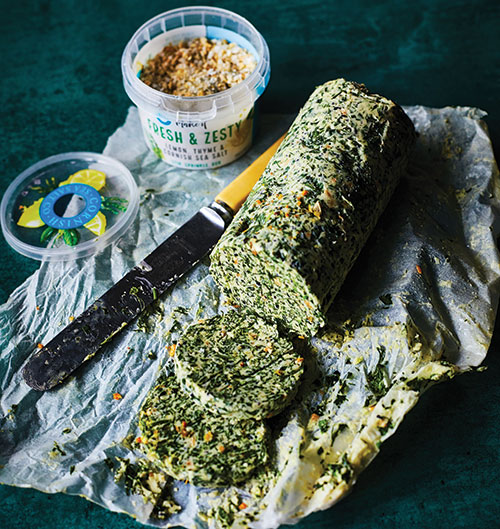Herbed butter with Fresh & Zesty Cornish Sea Salt
