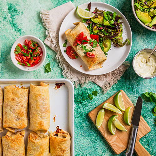 Crispy Baked Chimichangas