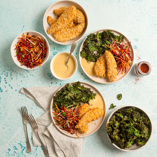 Crispy-Kale-Chips-and-Chicken-Tenders
