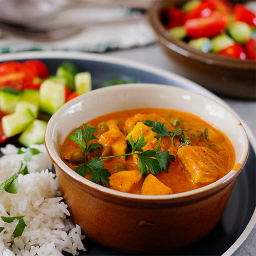 Curry and rice