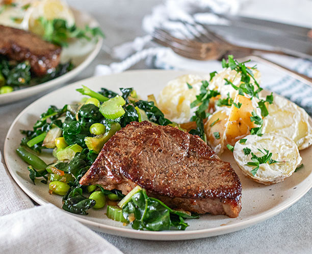 Grilled rump steak shop