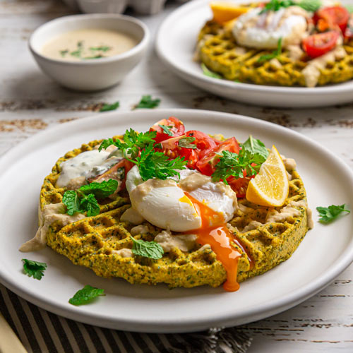 Falafel waffles