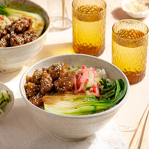 Honey Sesame Chicken Bowls