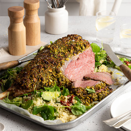 Crusted lamb