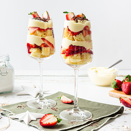 Individual Strawberry Shortcake Trifles