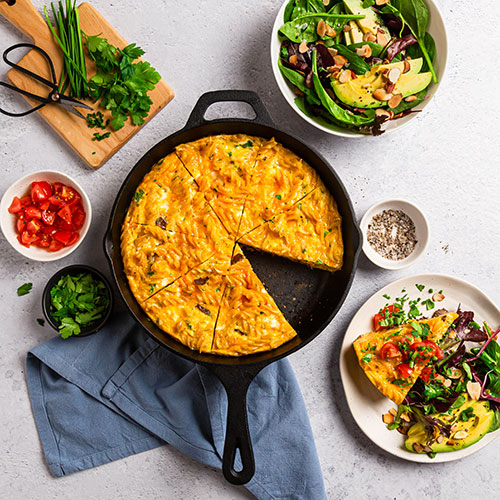 Leftovers Pasta Frittata