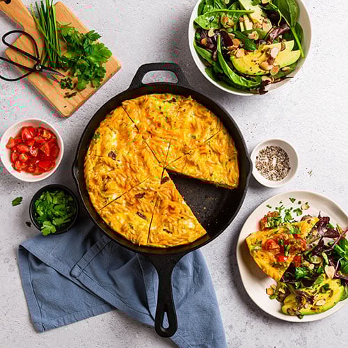 Leftovers Pasta Frittata