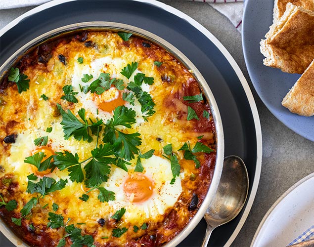 Baked eggs