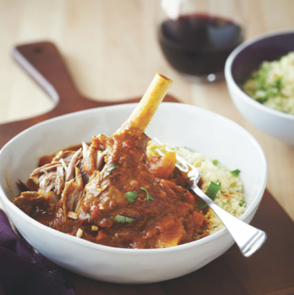 Moroccan lamb shanks