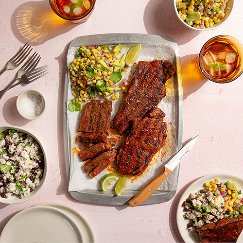 Paprika Steak with Charred Corn Salsa