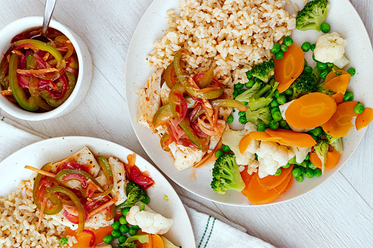 Fish and rice
