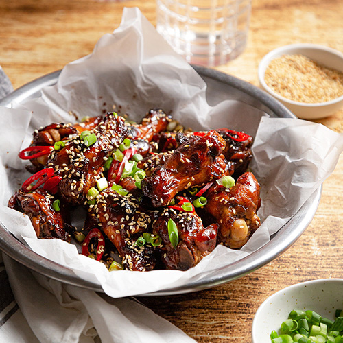 Sticky honey soy chicken nibbles