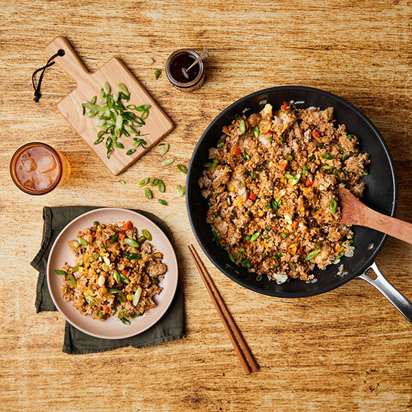 15 minute pork fried rice