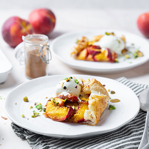 easy peach tart