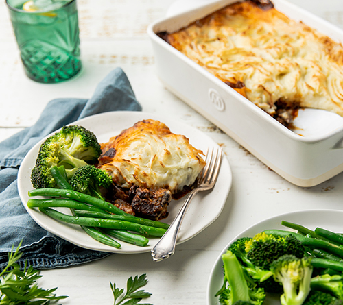 beef bourguignon potato top pie