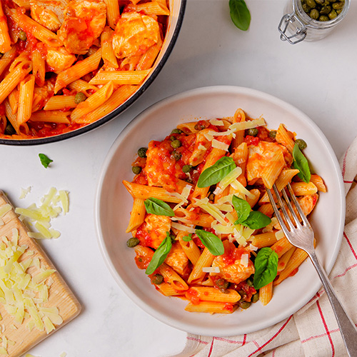 Spicy chicken and tomato arrabbiata