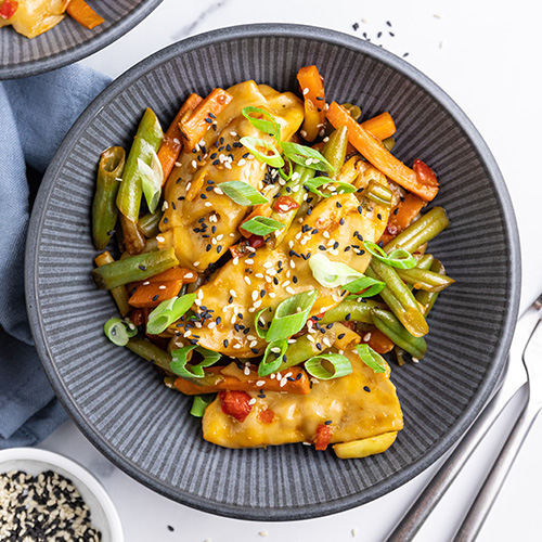 dumpling stir-fry