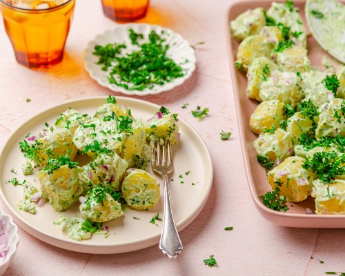4 ingredient creamy potato salad