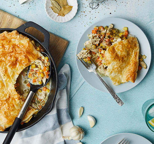 Easy chicken and corn pie