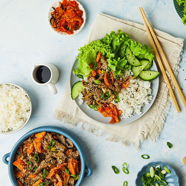 Korean inspired BBQ beef