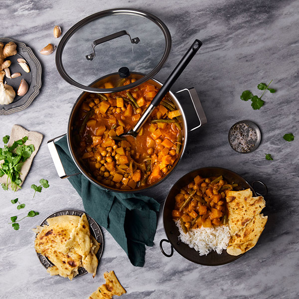 Cheats pumpkin and chickpea curry