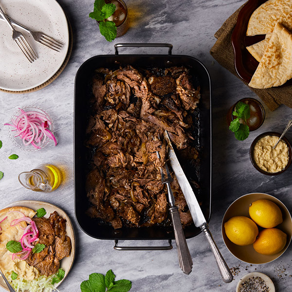 Shawarma-inspired roast lamb