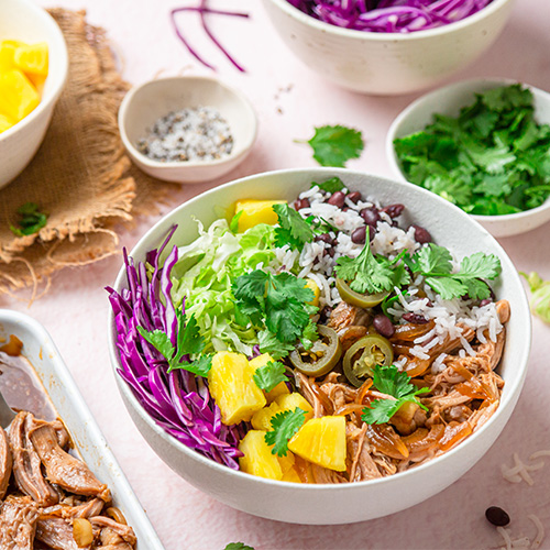 pulled pork burrito bowl