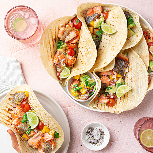 salmon taco