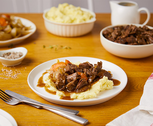 Slow cooked beef
