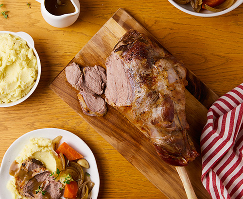 Slow cooked lamb