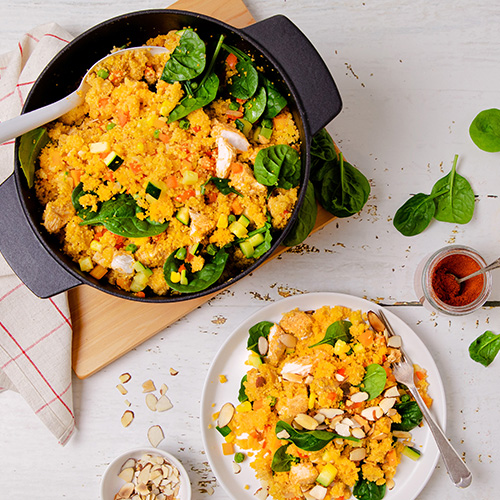 Spiced chicken couscous