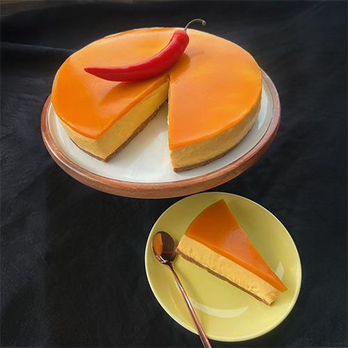 No-bake mango chilli cheesecake