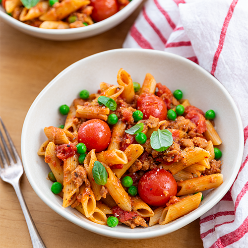 Sausage and cherry tomato pasta