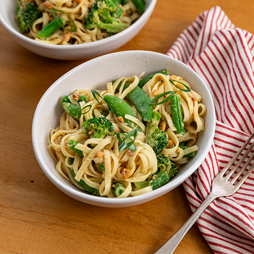 Vegetable satay noodles