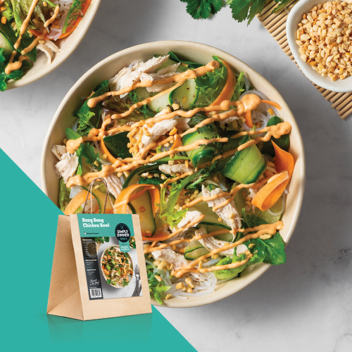 Simply Dinner bang bang chicken bowl