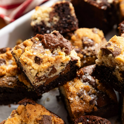 Nut butter cookie brownie (Brookie)