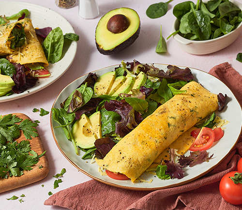 Omelette wrap