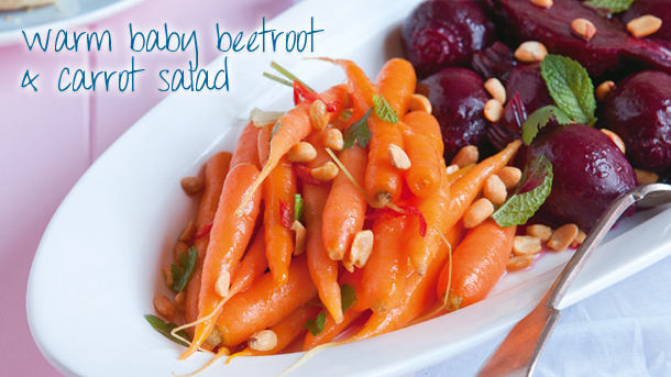 Warmbabybeetrootandcarrotsalad