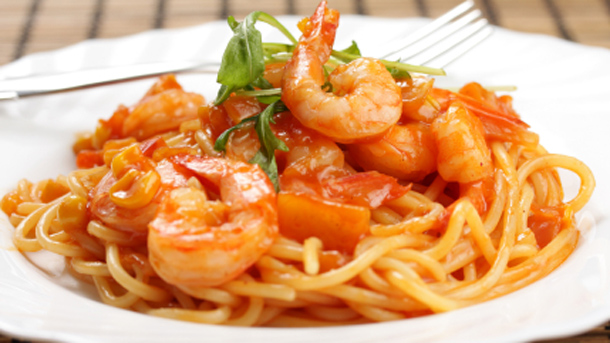 salmonprawnpasta