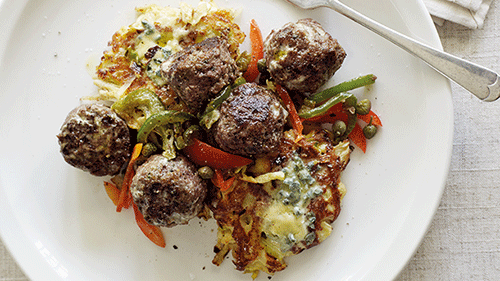 meatballsandvegetablefritters