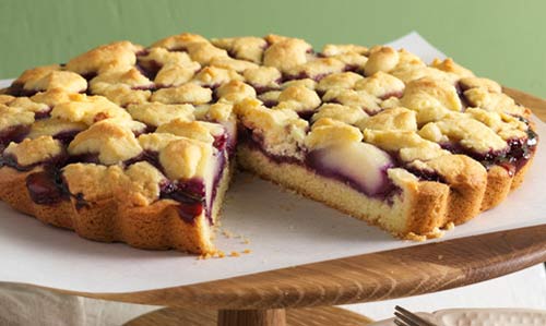 Pear and boysenberry shortcake