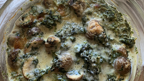 spinachmushroombake