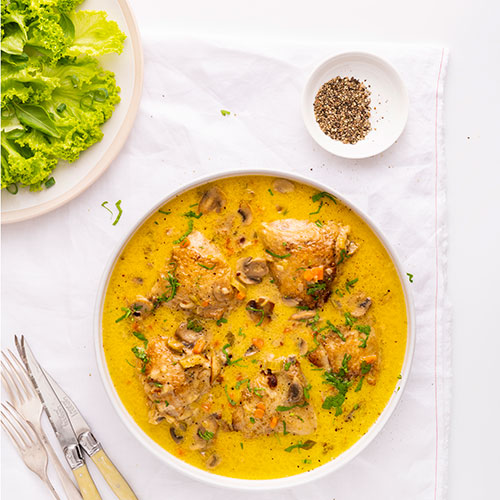Chicken fricassee