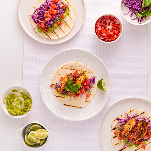 Spicy chicken tacos