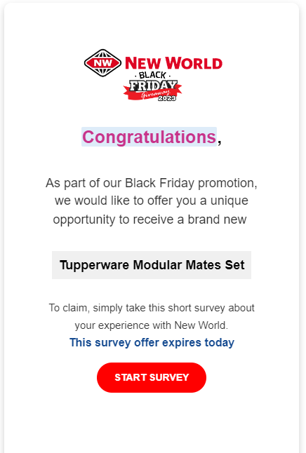 Email scam alert