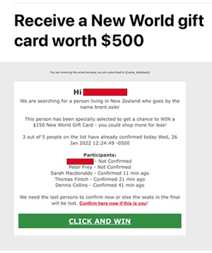 Scam email